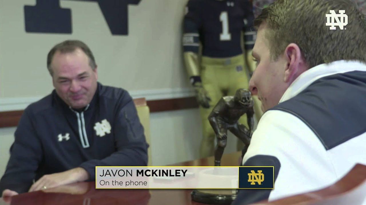 The Phone Call - Javon McKinley - 2016 Notre Dame Signing Day