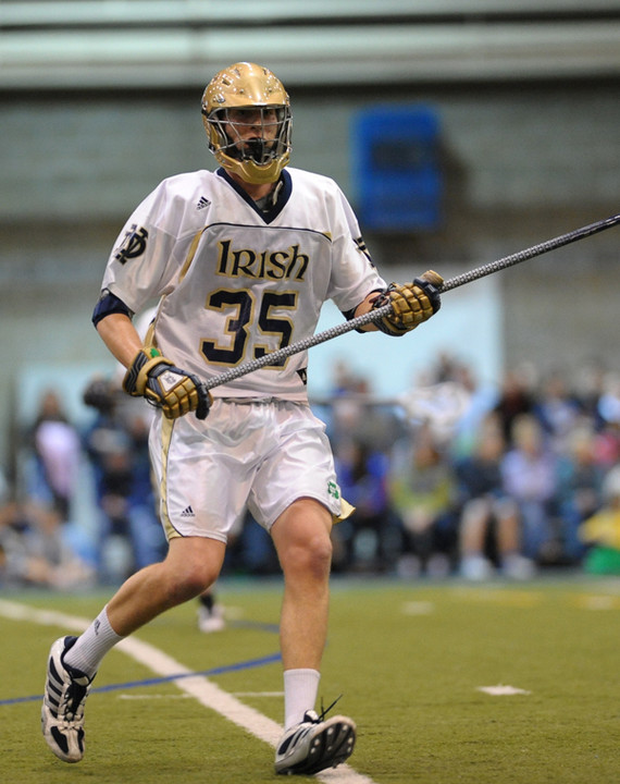 Junior defenseman Kevin Ridgway and the Fighting Irish boast the nation's top man-down defense.