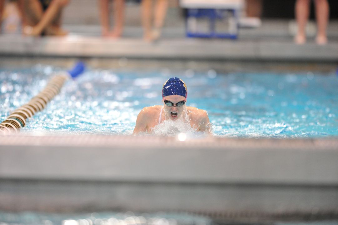 Senior Christen McDonough is ranked 22nd in the country in the 100 breaststroke.