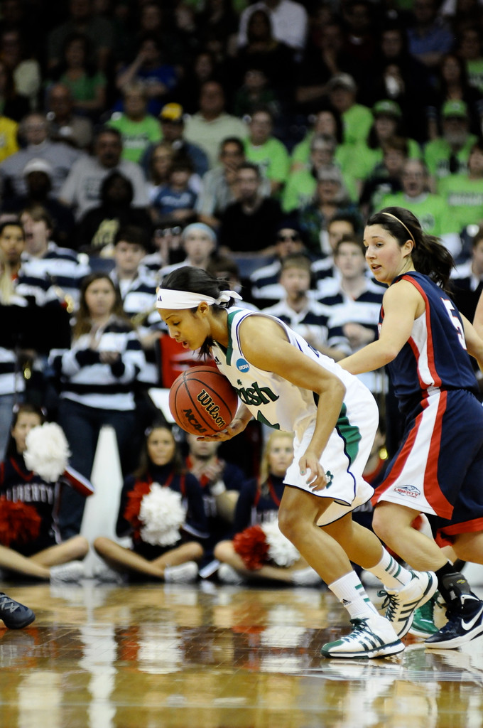 2012 Women's Basketball Championship Notre Dame vs Liberyy on 3-18-12