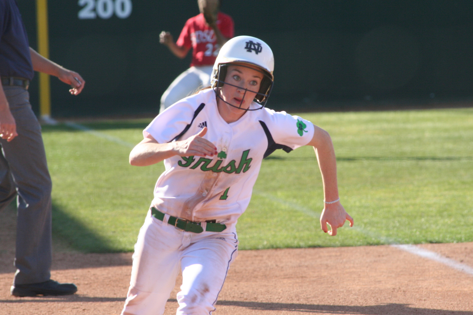 Notre Dame Picks Up First Win Kelsey Thornton