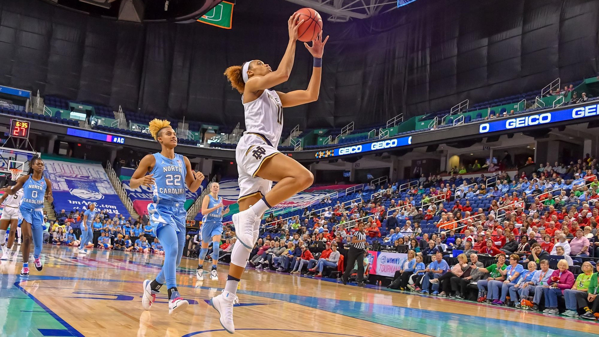 Top Seeded Irish Get One Back with 95-77 Win over North Carolina Turner