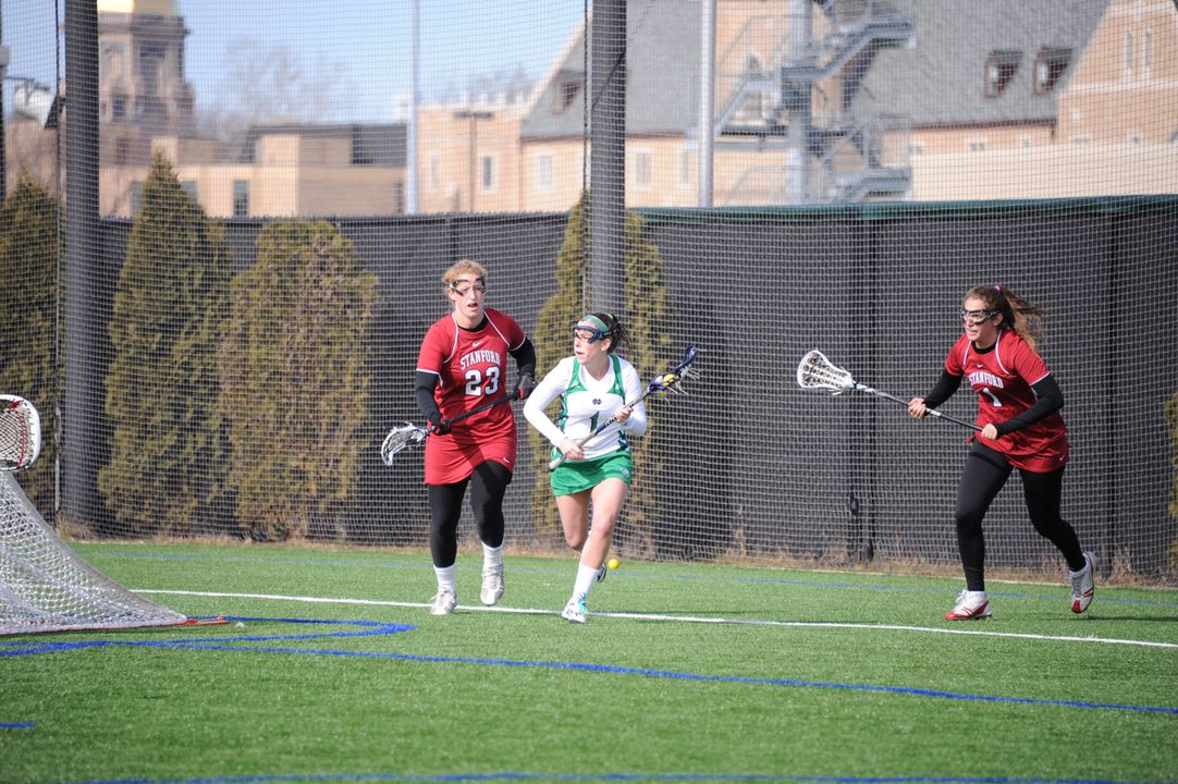 Senior Maggie Tamasitis dished out five assists and scored a goal in Sunday's 17-11 loss to No. 15 Loyola.