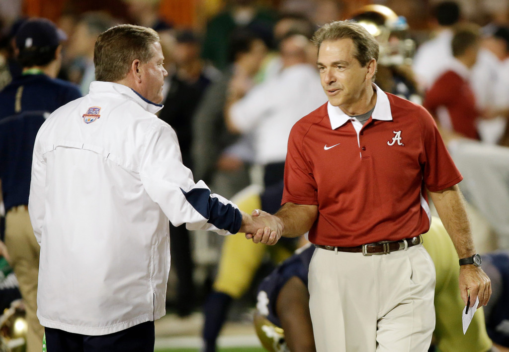 Irish Title Hopes Halted By Crimson Tide, 42-14 (AP)