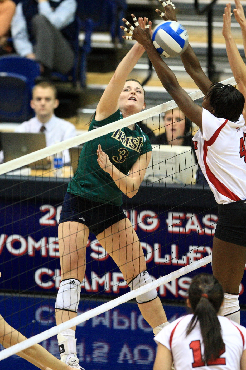 Notre Dame Fall Sports Preview: Volleyball Senior outside hitter/co-captain Christina Kaelin copped second-team all-BIG EAST and honorable mention All-America citations last season after registering a team-high 392 points, including 3.25 kills/set and a .258 hitting percentage.