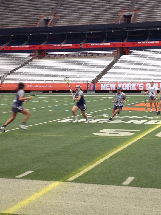 The Irish held a two-hour practice on Monday afternoon at the Carrier Dome