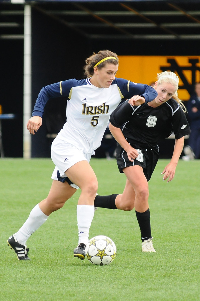 Notre Dame Women's Soccer vs Oakland on 09-23-2012