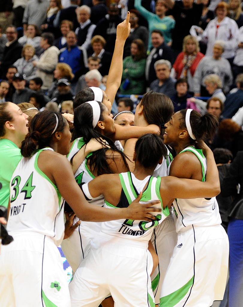 BIG EAST CHAMPS! Achonwa's Layup Lifts #2 Irish Past #3 UConn, 61-59 (AP)