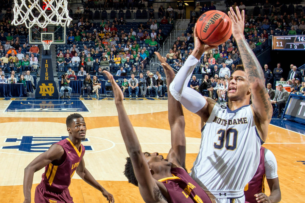 Notre Dame, 81 vs. Loyola Chicago, 61