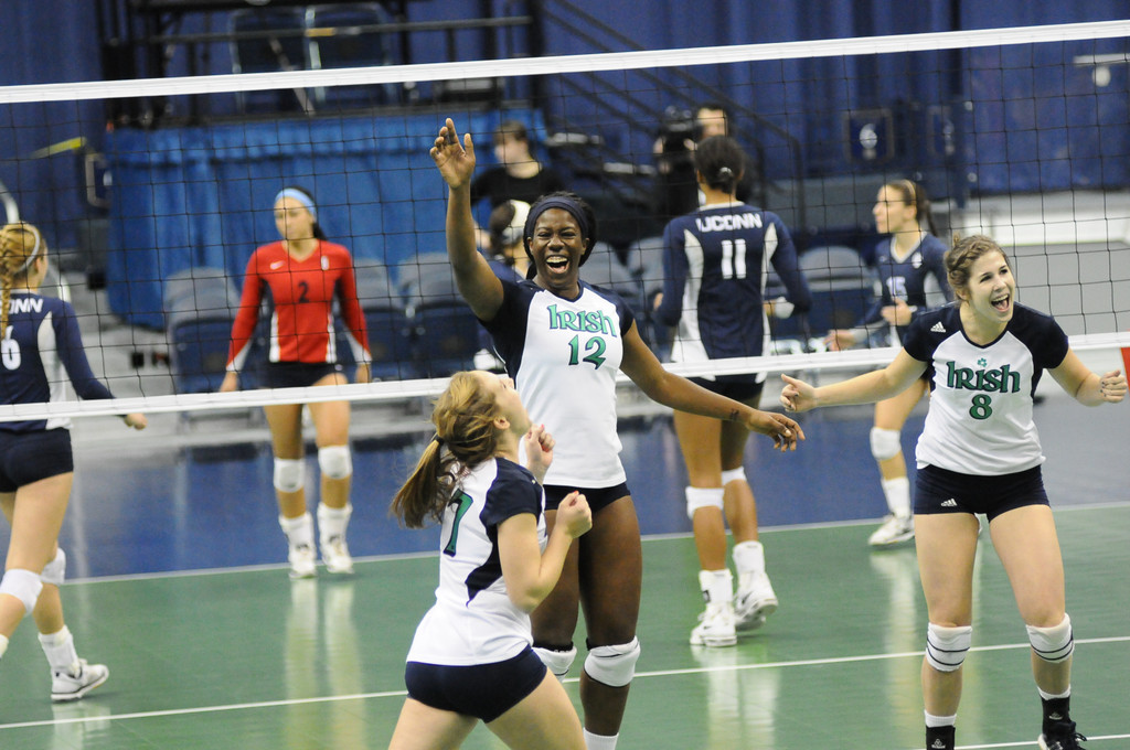 Notre Dame Volleyball vs UCONN on 10-06-2012