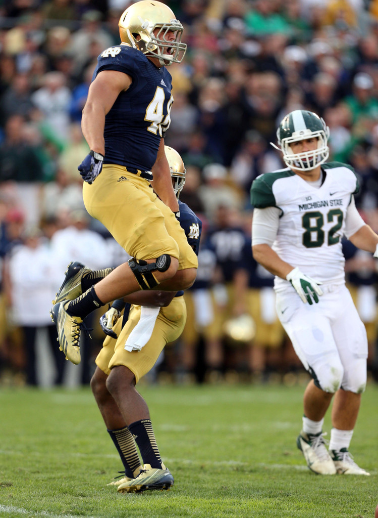 No. 22 Notre Dame vs. Michigan State (USATSI)