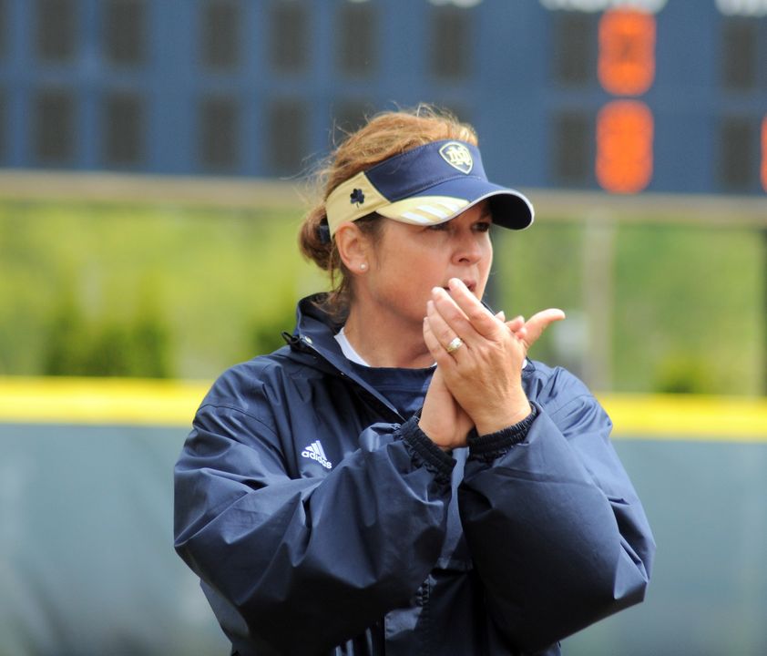 Notre Dame softball head coach Deanna Gumpf will be joined by other Irish coaches and athletics figures during the slow-pitch game against the Wounded Warrior Amputee Softball Team