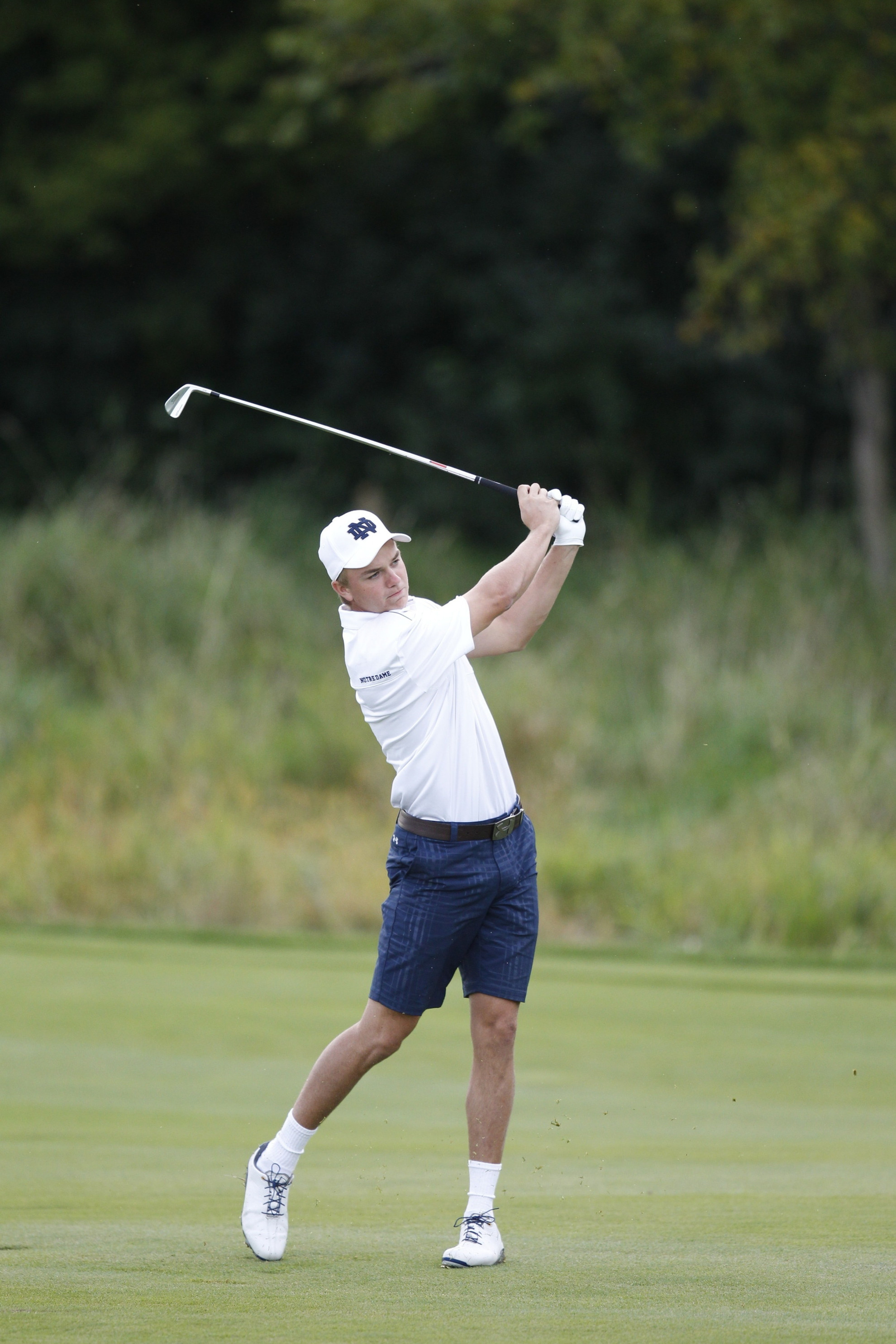 Notre Dame Owns One-Shot Lead After First Round Of Fighting Irish Gridiron Golf Classic Junior Cory Sciupider fired his second straight 75 to lead all Notre Dame players after Saturday's second round of the ACC Championship at the Old North State Club