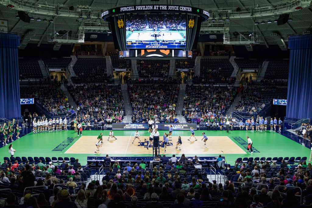 Notre Dame Volleyball vs. No. 8 UNC