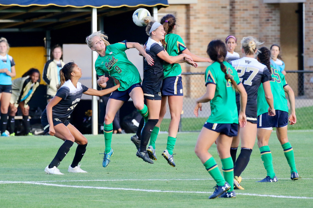 #22 Notre Dame vs #20 Wake Forest on September 29th 2017, at Alumni Stadium