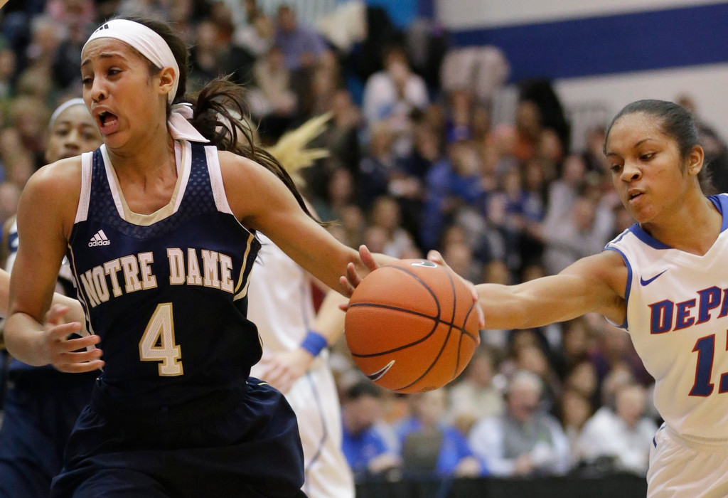 Diggins Leads No. 2 Notre Dame Past DePaul, 84-56 (AP)