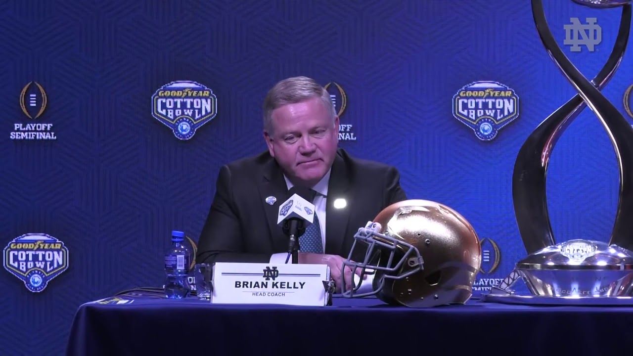 @NDFootball | Brian Kelly Cotton Bowl Press Conference (12.28.18)