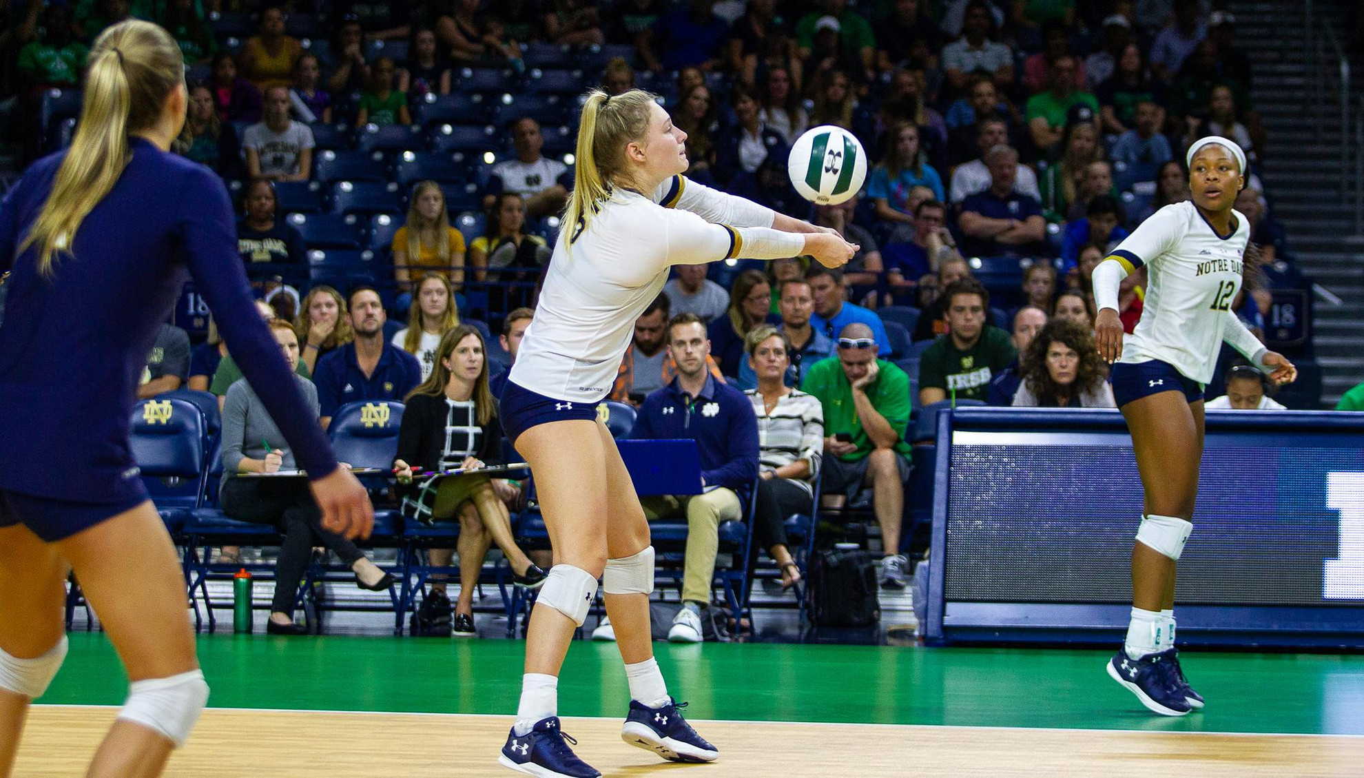 Irish Comeback Stalls In Four-Set Loss At NC State Charley Niego Dig vs. Michigan (9-16-18)