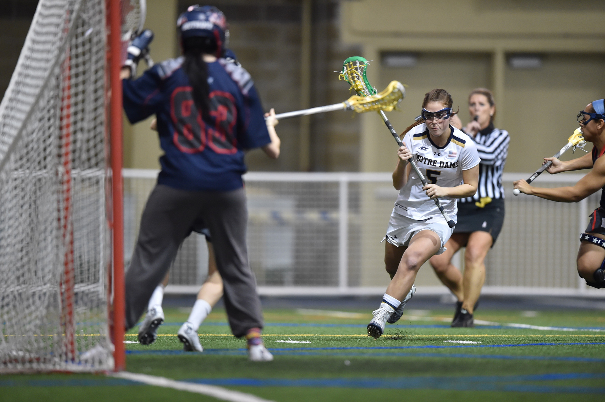 No. 17 Notre Dame Runs Past Marquette, 18-8 Rachel Sexton scored a career-high-tying five goals on Wednesday at Marquette.