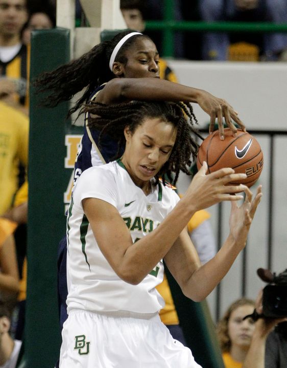 Devereaux Peters and Baylor's Brittney Griner in the regular-season meeting