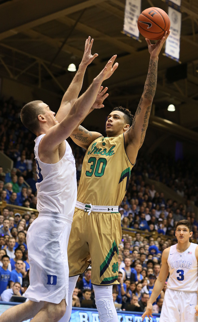 Notre Dame 95, No.9/6 Duke 91