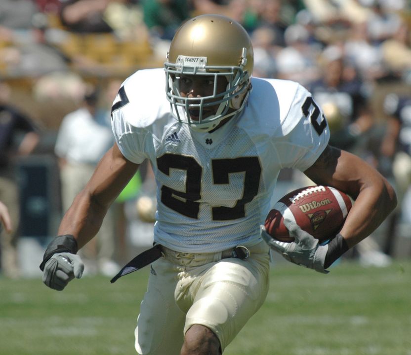 Former Irish safety David Bruton was taken by the Denver Broncos with the 14th pick in the fourth round.