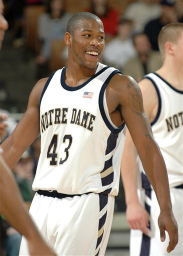 No. 19 Notre Dame Continues Win Streak With Victory Over Stony Brook Notre Dame guard Russell Carter reacts to a play late in the second half. Carter scored 23 points to lead all scorers. (AP Photo/Joe Raymond)