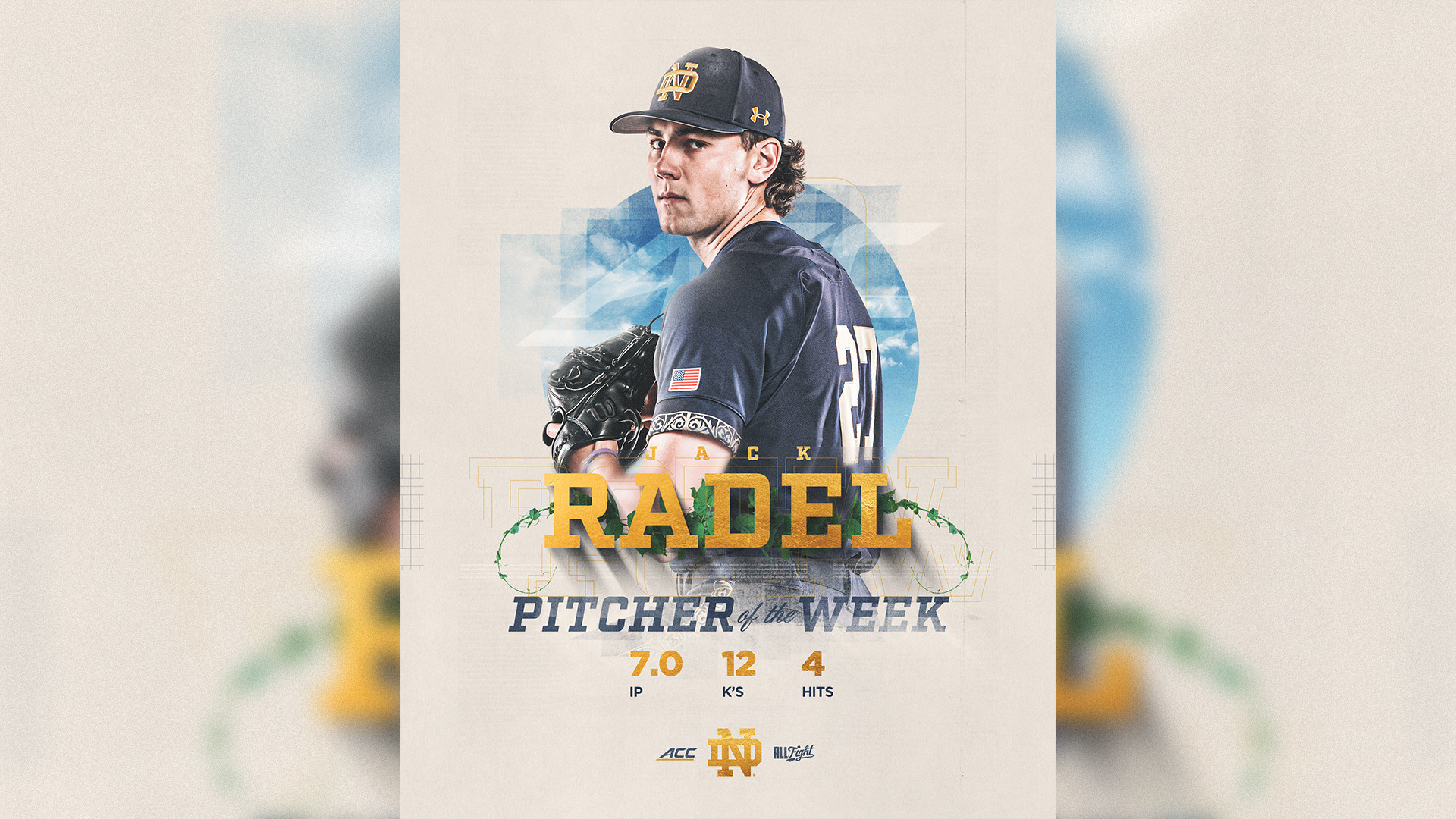 Radel Named ACC Pitcher of the Week Radel Named ACC Pitcher of the Week