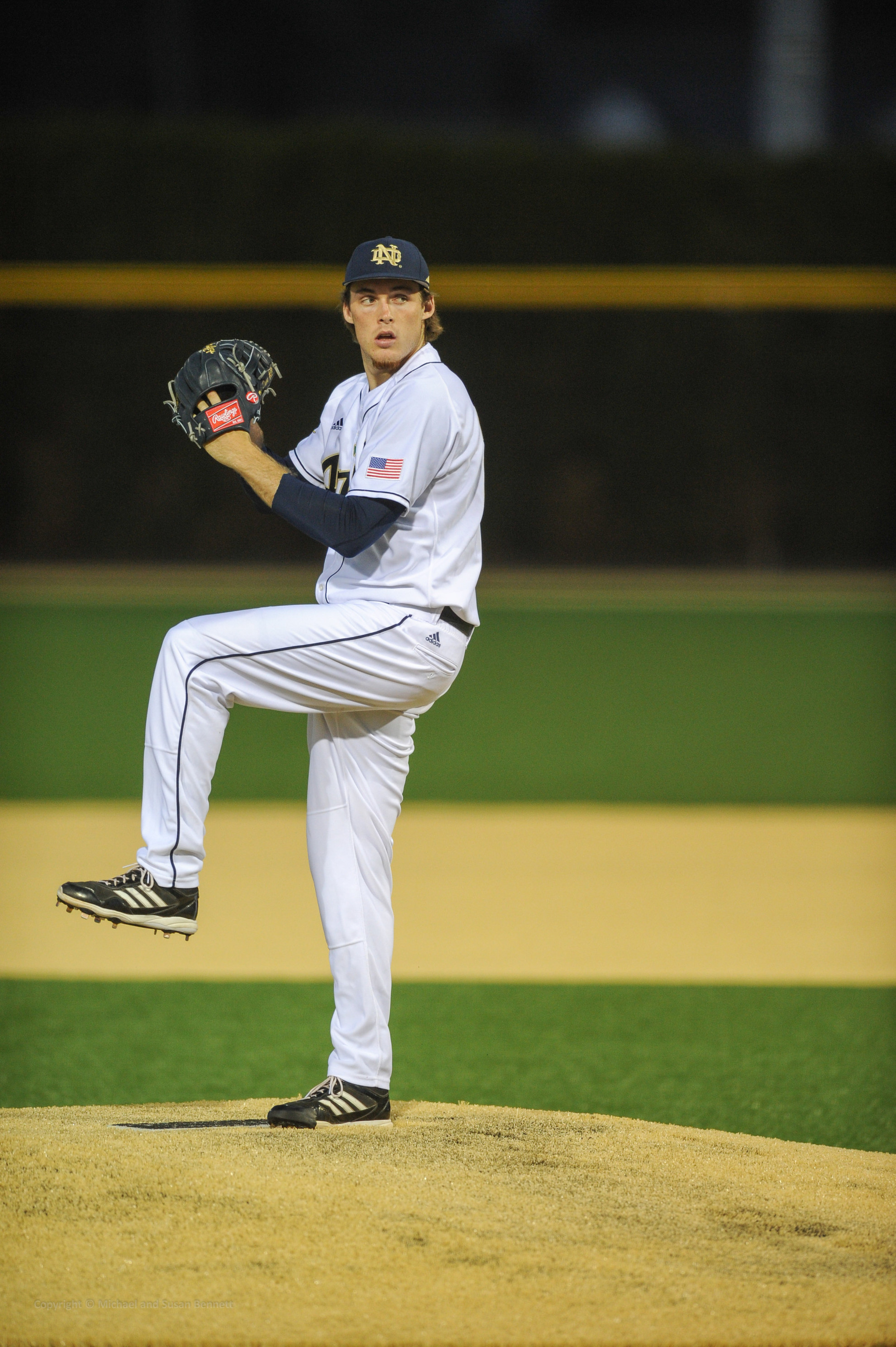 A Masterful Juggling Act Pat Connaughton's best season on the mound for the Irish came in 2013 as he finished with a 4-2 record and 1.71 ERA.