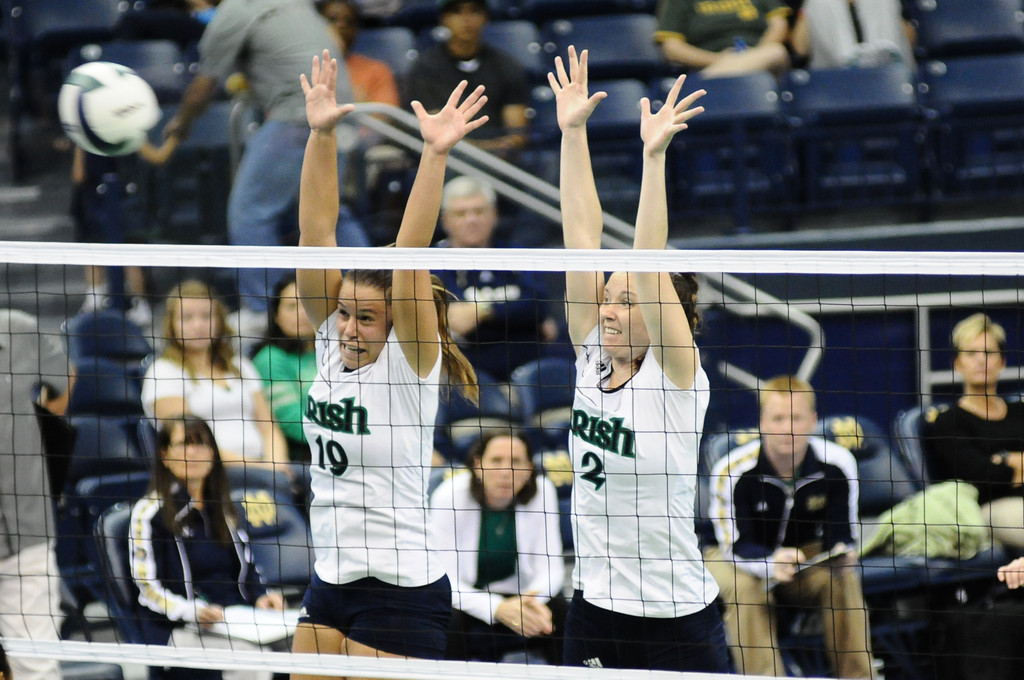Notre Dame Volleyball vs. Kansas Notre Dame, Ind. (Purcell Pavilion) W, 3-1