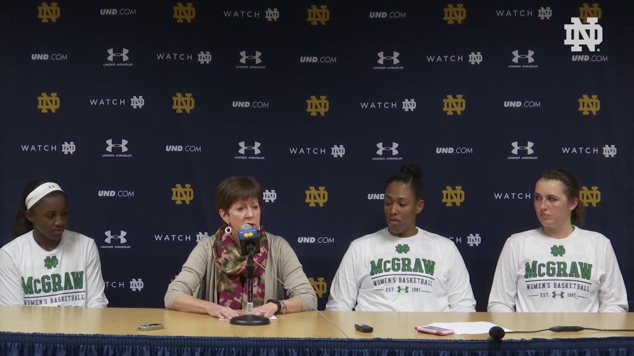Muffet McGraw Post-Game Press Conference - Roberts Wesleyan