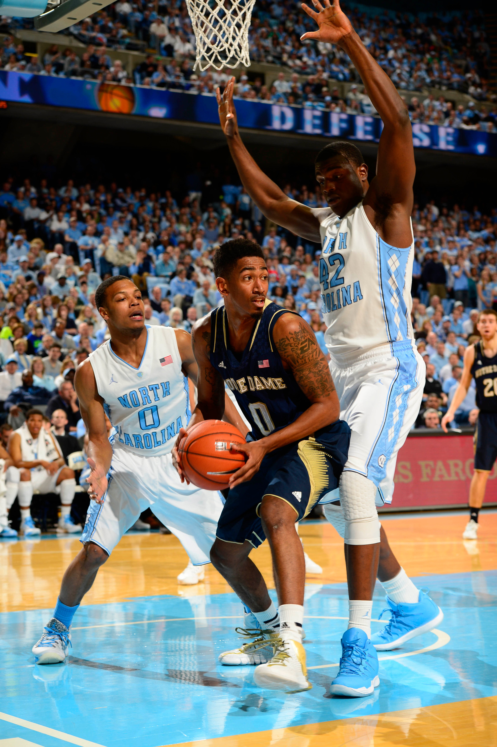 Notre Dame Drops Heartbreaker to UNC, 63-61 Eric Atkins led Notre Dame with 21 points on Monday.