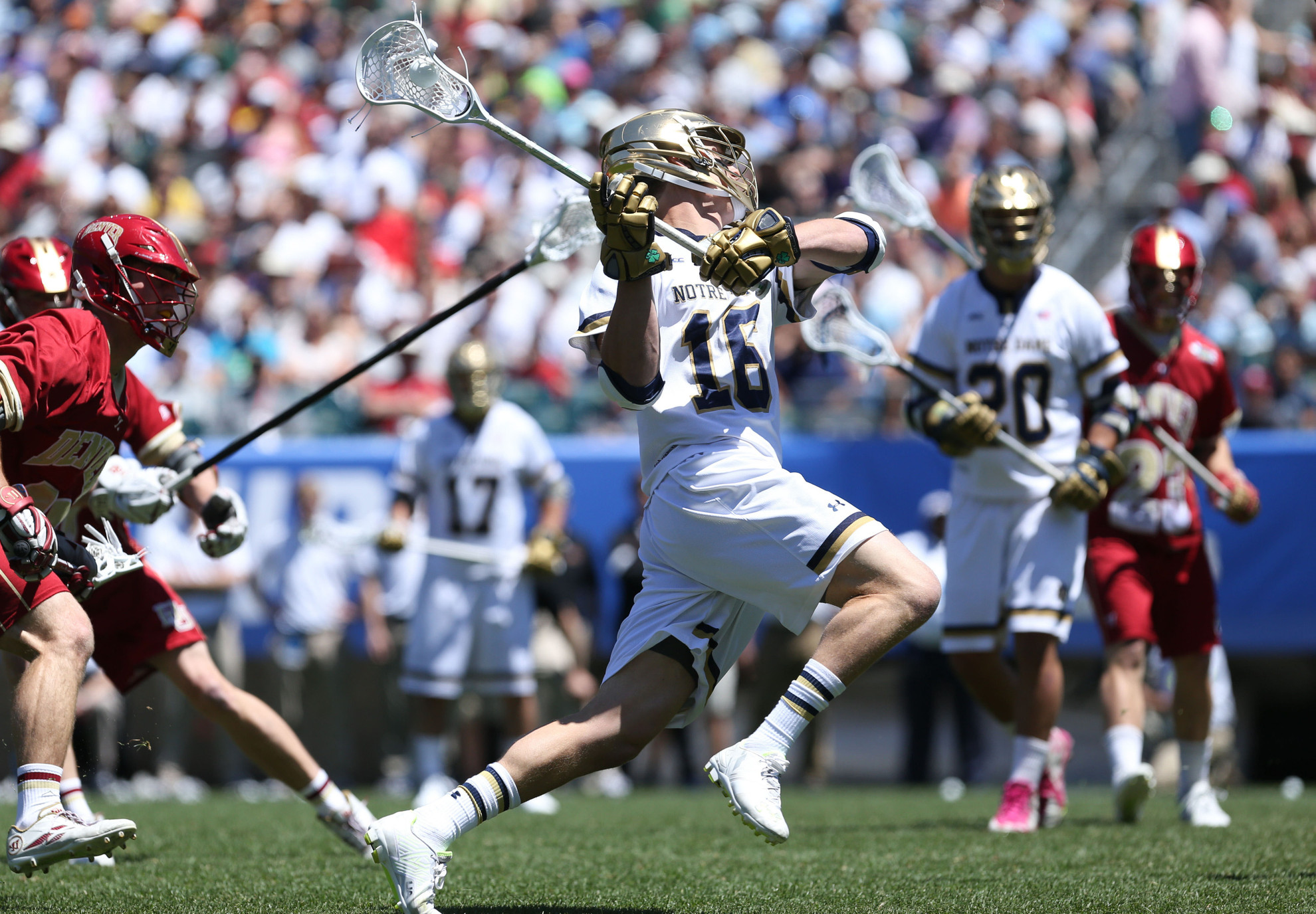 Notre Dame Falls 11-10 To Denver In National Championship Semifinals Sergio Perkovic scored all five of his game-high five goals in the fourth quarter.