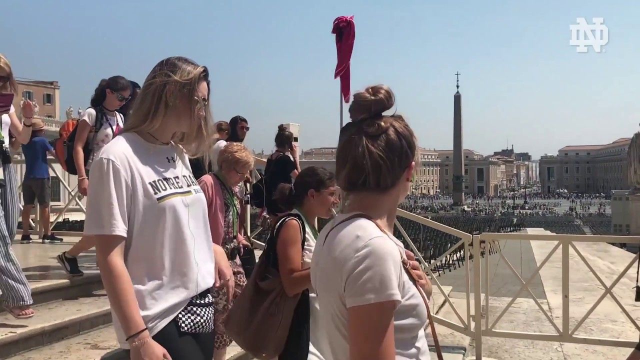 #NDWBBAbroad | Day 2 | Vatican Tours