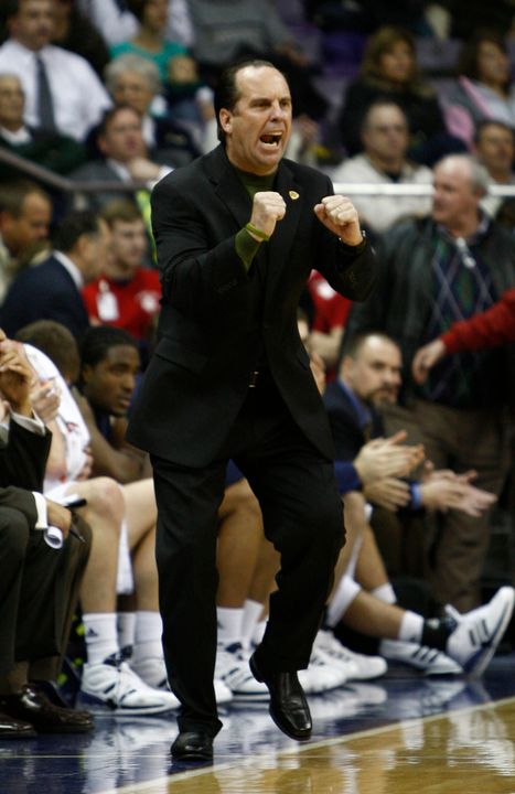 Irish head coach Mike Brey leads his team to the BIG EAST Conference as one of the main contenders for the title.