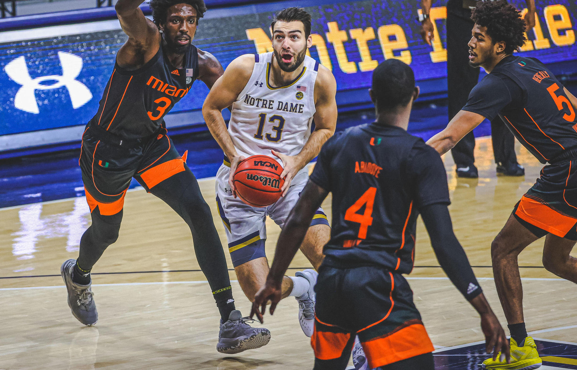 Djogo Leads Irish In 71-61 Win Over Miami Djogo Leads Irish In 71-61 Win Over Miami