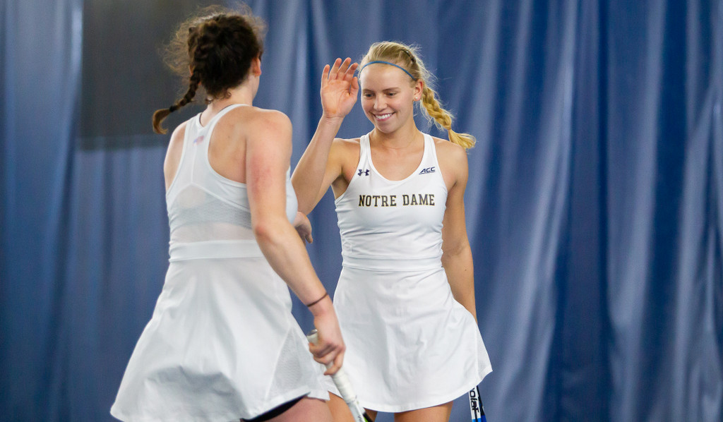 Cameron Corse during the ACC match between University of Notre Dame vs. University of Louisville at Eck Center on March 8, 2019 in South Bend, Indiana.
