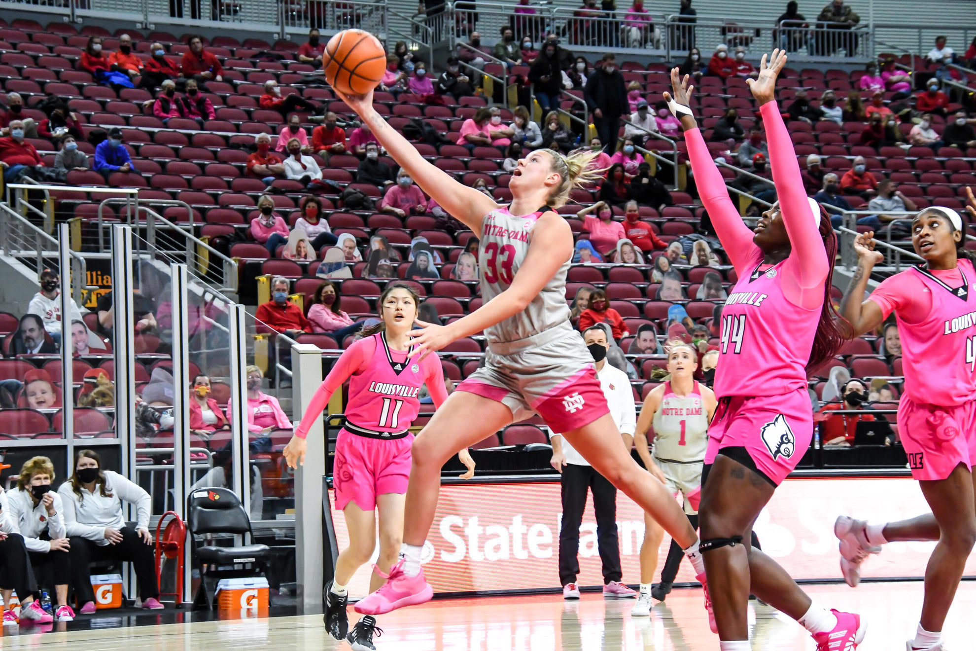 Notre Dame Falls, 71-65, in Slugfest with No. 1 Louisville Notre Dame Falls, 71-65, in Slugfest with No. 1 Louisville