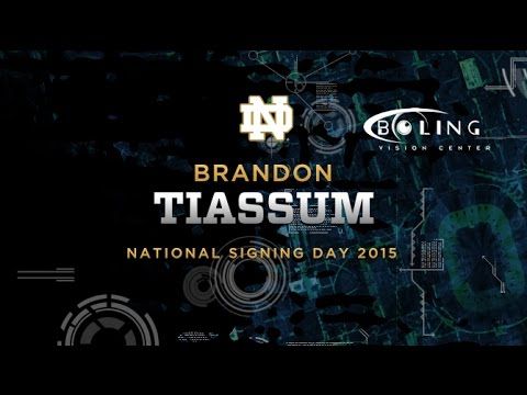 Brandon Tiassum - 2015 Notre Dame Football Signee