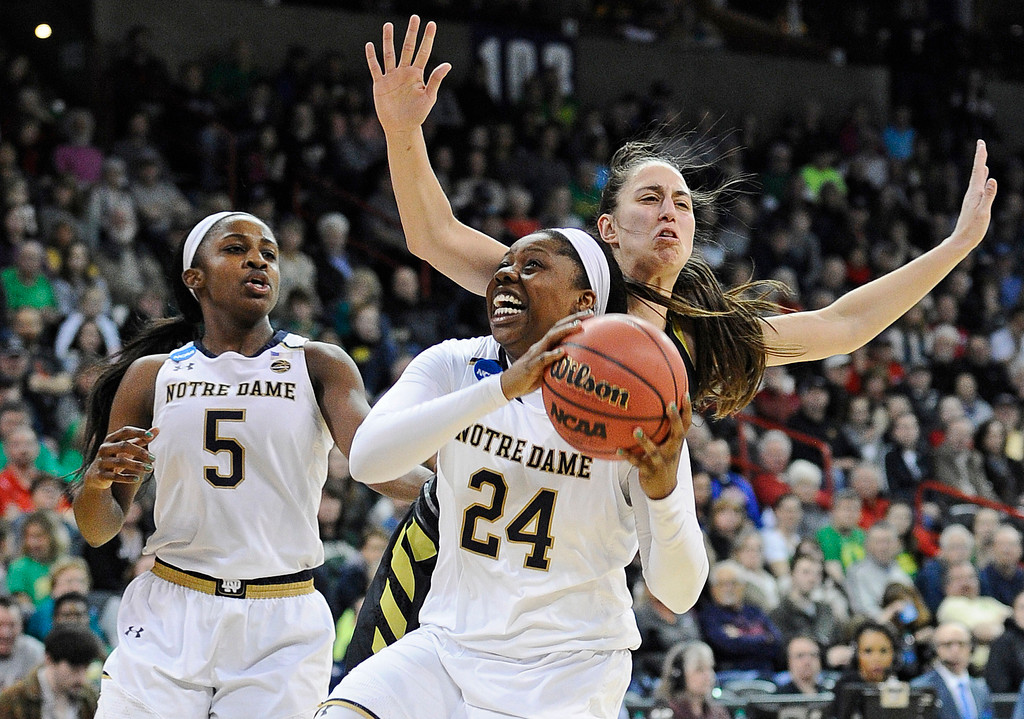 NCAA Elite Eight: ND WBB vs. Oregon (USATSI)