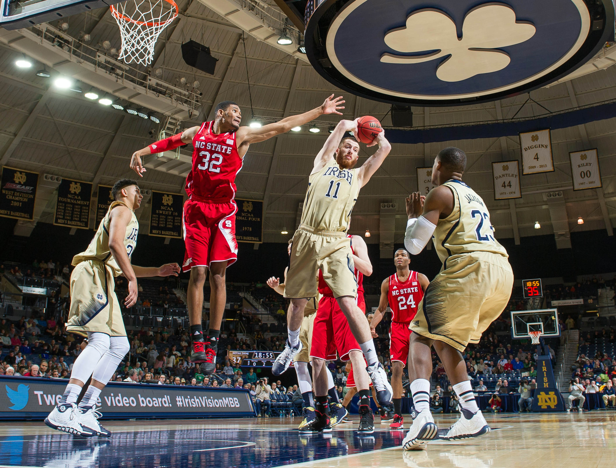 Irish Fall To NC State, 77-70 Garrick Sherman had a career-high 18 rebounds versus NC State.