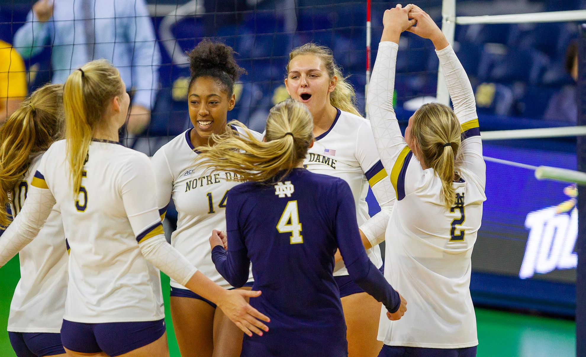Irish Hit Road For Pair of ACC Matches Team Celebration vs. Toledo