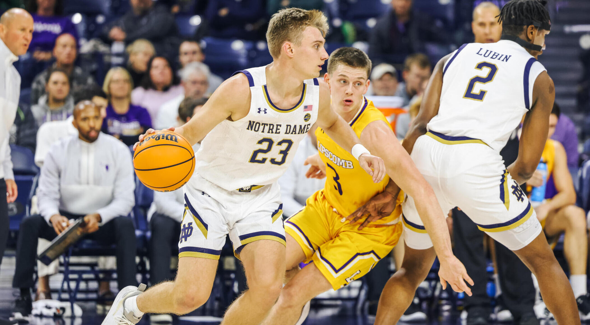 Goodwin’s Three Pointer Pushes Irish Past Lipscomb Goodwin’s Three Pointer Pushes Irish Past Lipscomb