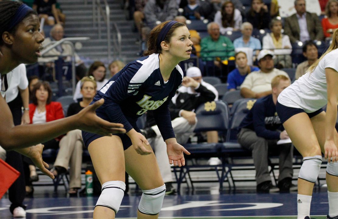 Freshman Taylor Morey has recorded double-digit digs in 25 of the team's 28 matches.