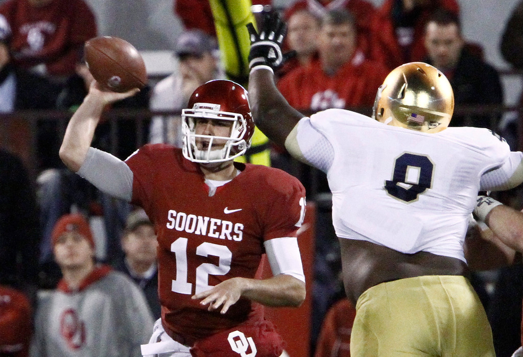 No. 5 Irish Defeat No. 8 Oklahoma, 30-13, to Stay Perfect (AP)