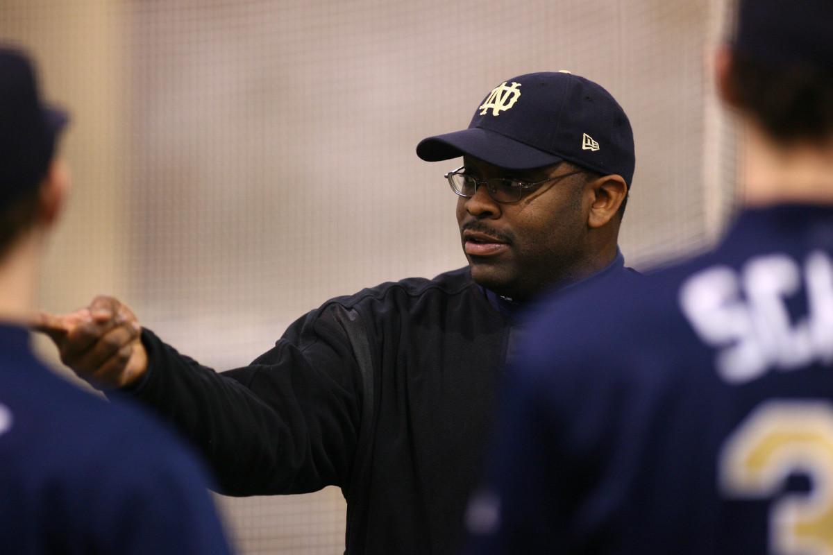 Baseball Practice Report – Sherard Clinkscales Sherard Clinkscales instituted a clear plan with his Notre Dame pitching staff during the fall and winter workout periods.
