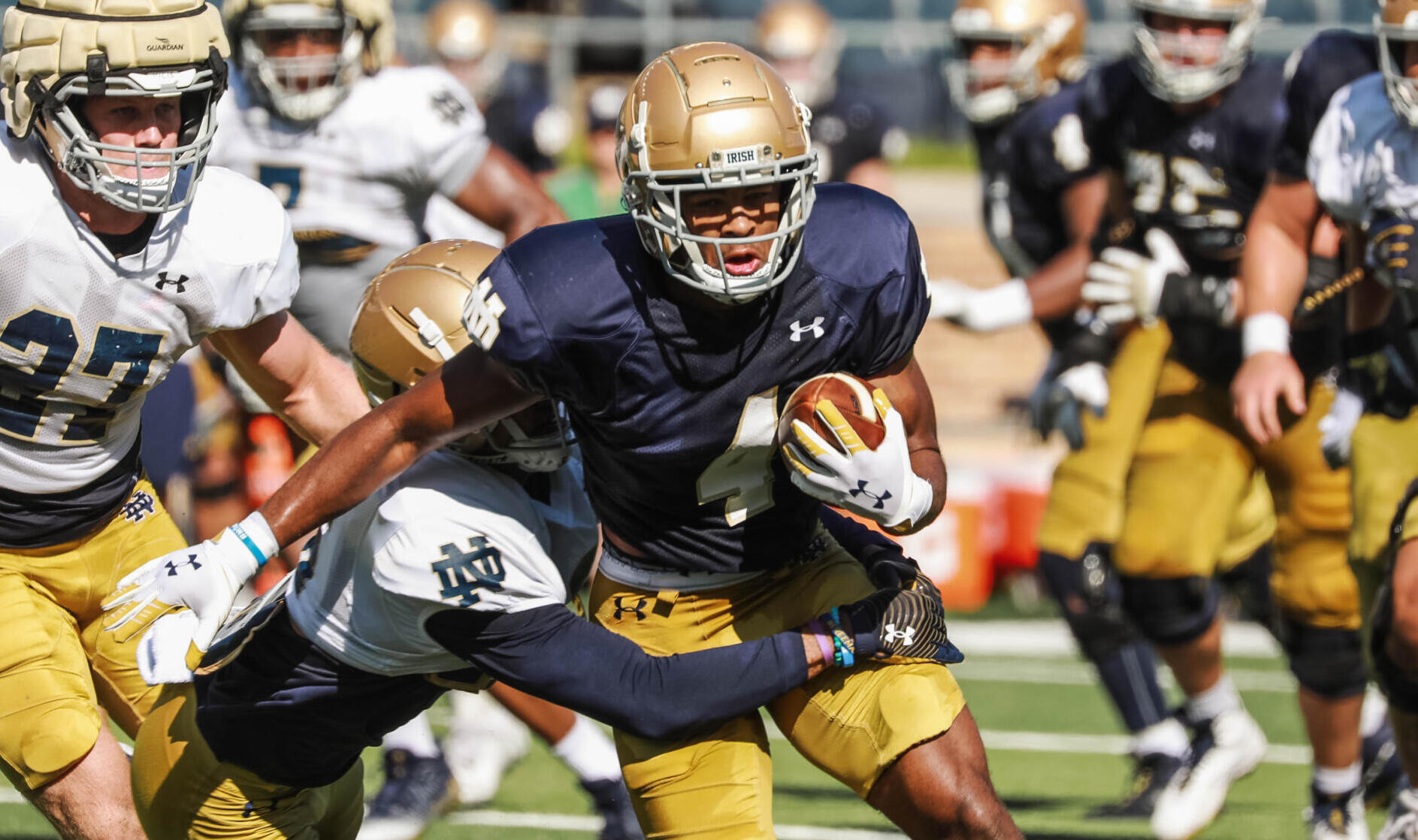 Urgency And Intensity On Display At Team Scrimmage Urgency And Intensity On Display At Team Scrimmage