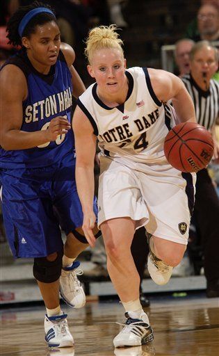 After missing the 2006-07 season with a knee injury, junior guard Lindsay Schrader will look to regain the form that made her Notre Dame's No. 2 scorer  (10.5 ppg.) as a freshman.