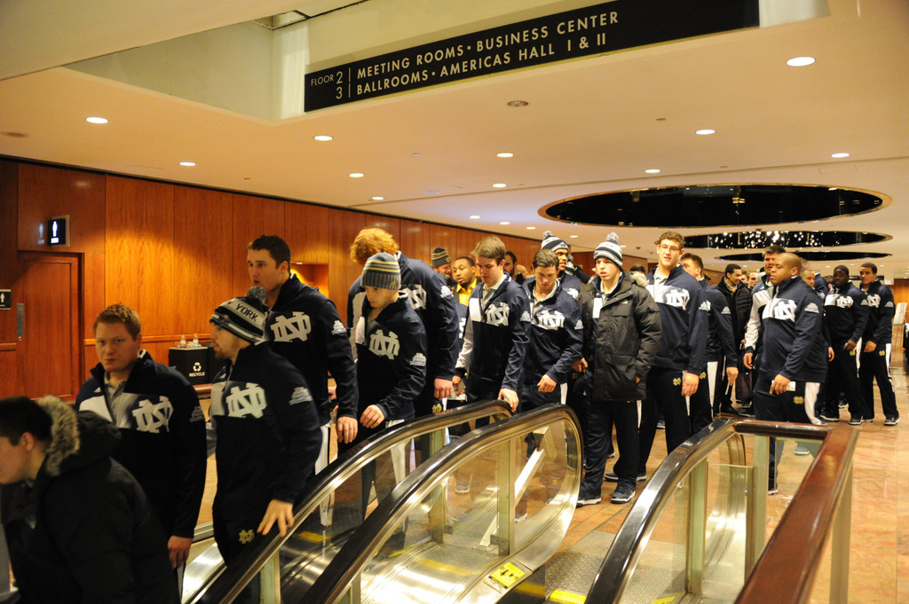 ND at the Pinstripe Bowl - Wednesday