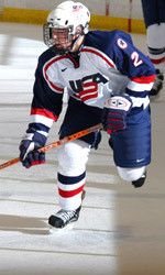 Kyle Lawson Named To U.S. Junior National Team Freshman defenseman Kyle Lawson, seen here performing with the USA Under-18 Team, will wear the red, white and blue again as he has been selected to play for the United States Junior National Team in the World Junior Championships at the end of December.